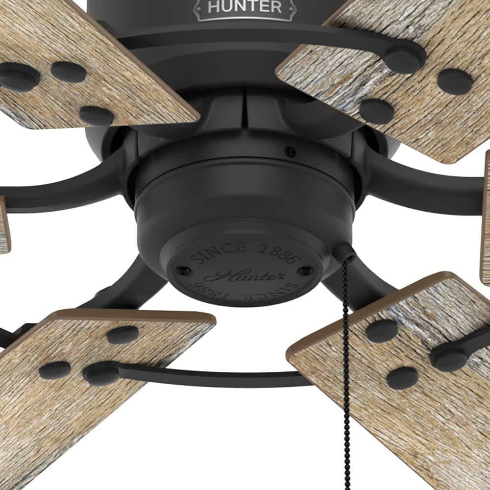 Hunter Barrel 52 in Indoor Matte Black Ceiling Fan