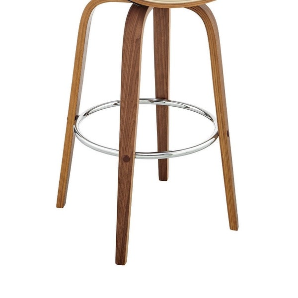 Swivel Bar Stool with Leatherette Bucket Seat - 20 L x 20 W x 41 H Inches