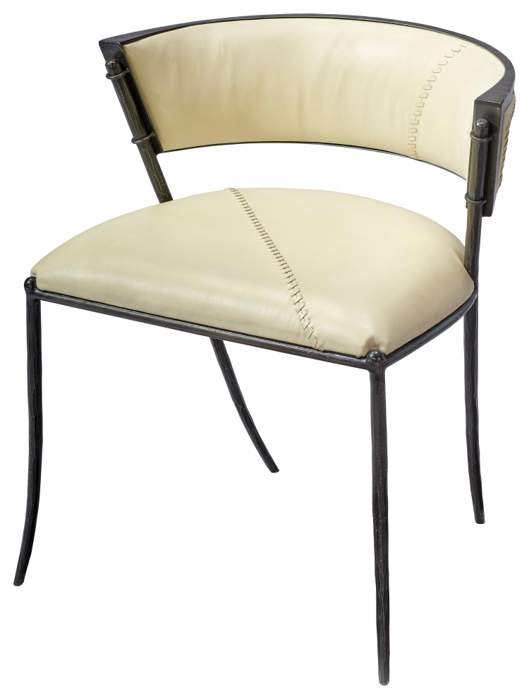 Nevado Leather Chair   Transitional   Dining Chairs   by HedgeApple  Houzz