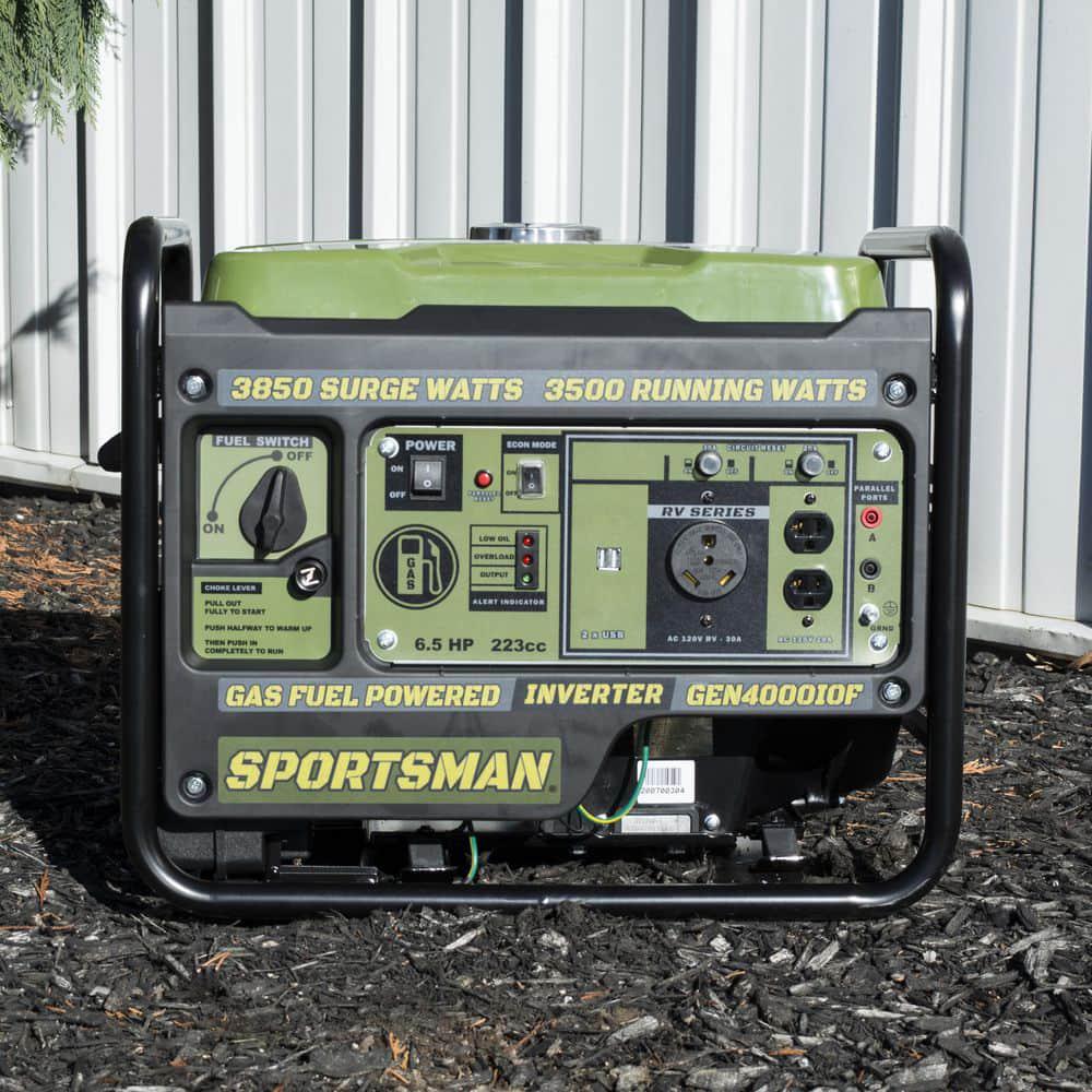 Sportsman 3850Watt3500Watt Recoil Start Open Frame Gasoline Powered Portable Inverter Generator with Parallel Connection