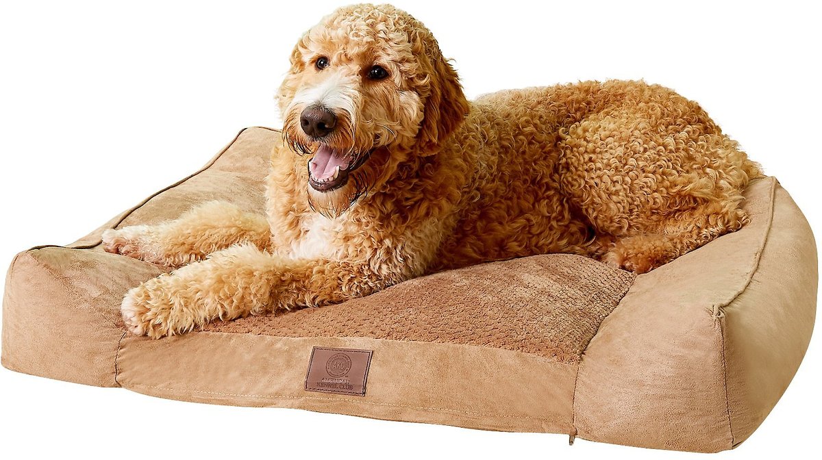 American Kennel Club AKC Extra Large Memory Foam Pillow Dog Bed w/Removable Cover