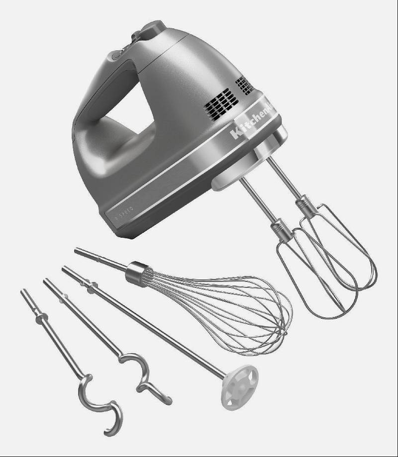 KitchenAid 9 Speed Hand Mixer - Contour Silver KHM926CU