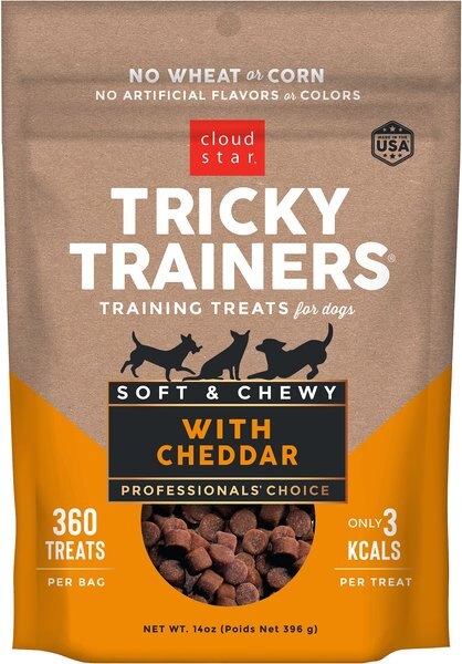 Cloud Star Chewy Tricky Trainers Cheddar Flavor Dog Treats