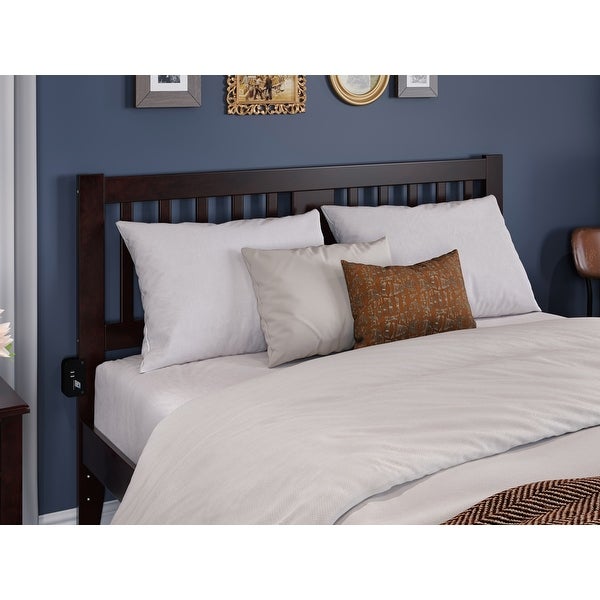 Tahoe Queen Slatted Headboard in Espresso - - 37219648