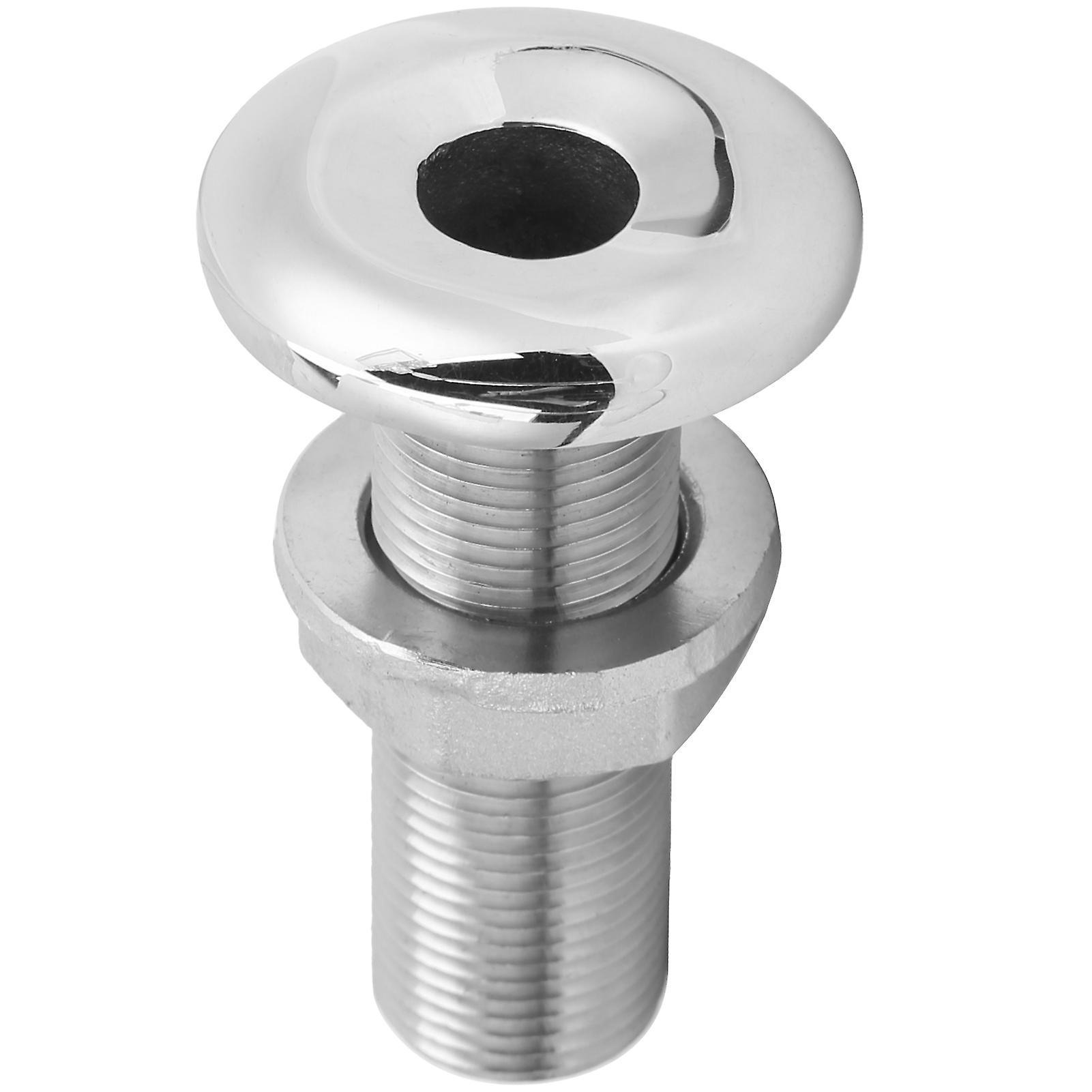 Thru Hull Fitting Connector Stainless Steel Mjs022 Outlet Joint For Boats Yacht Hose3/8in