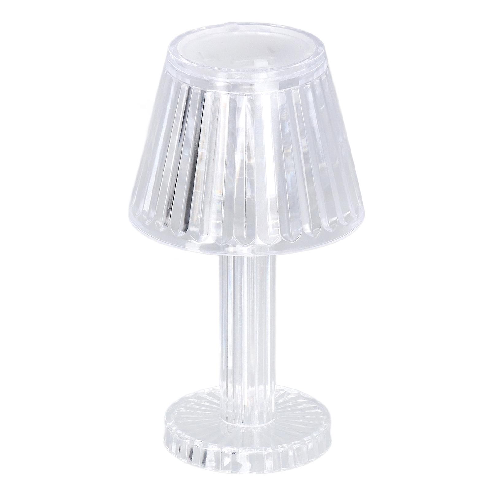 Crystal Diamond Table Lamp Strong Light Transmission Transparency Mini Crystal Table Lamp Waterproof Bedroom Bedside Lamp Warm White