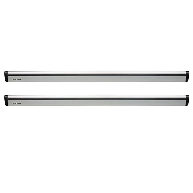 Yakima 60 Inch Aluminum T Slot Jetstream Bar Aerodynamic Crossbars For Roof Rack Systems Compatible With Any Streamline Tower Silver Set Of 2