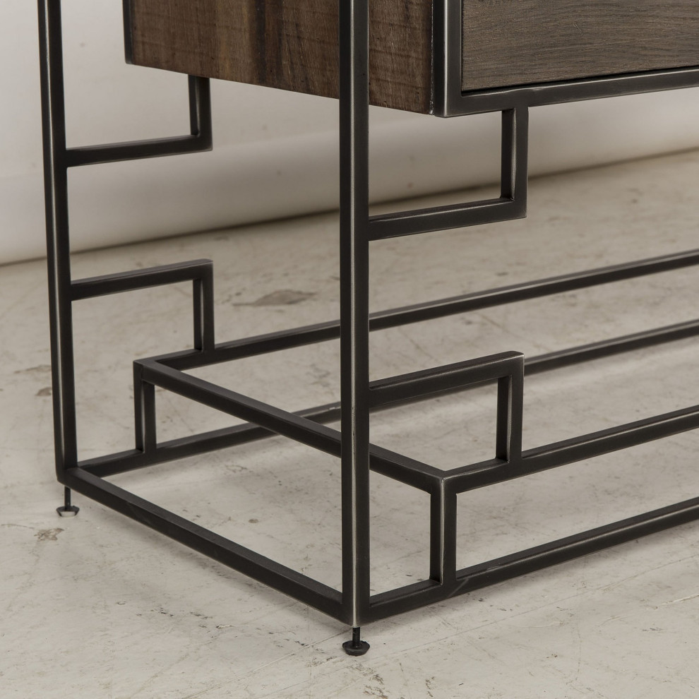 Tallie Media Console Table   Modern   Media Cabinets   by Virgil Stanis Design  Houzz