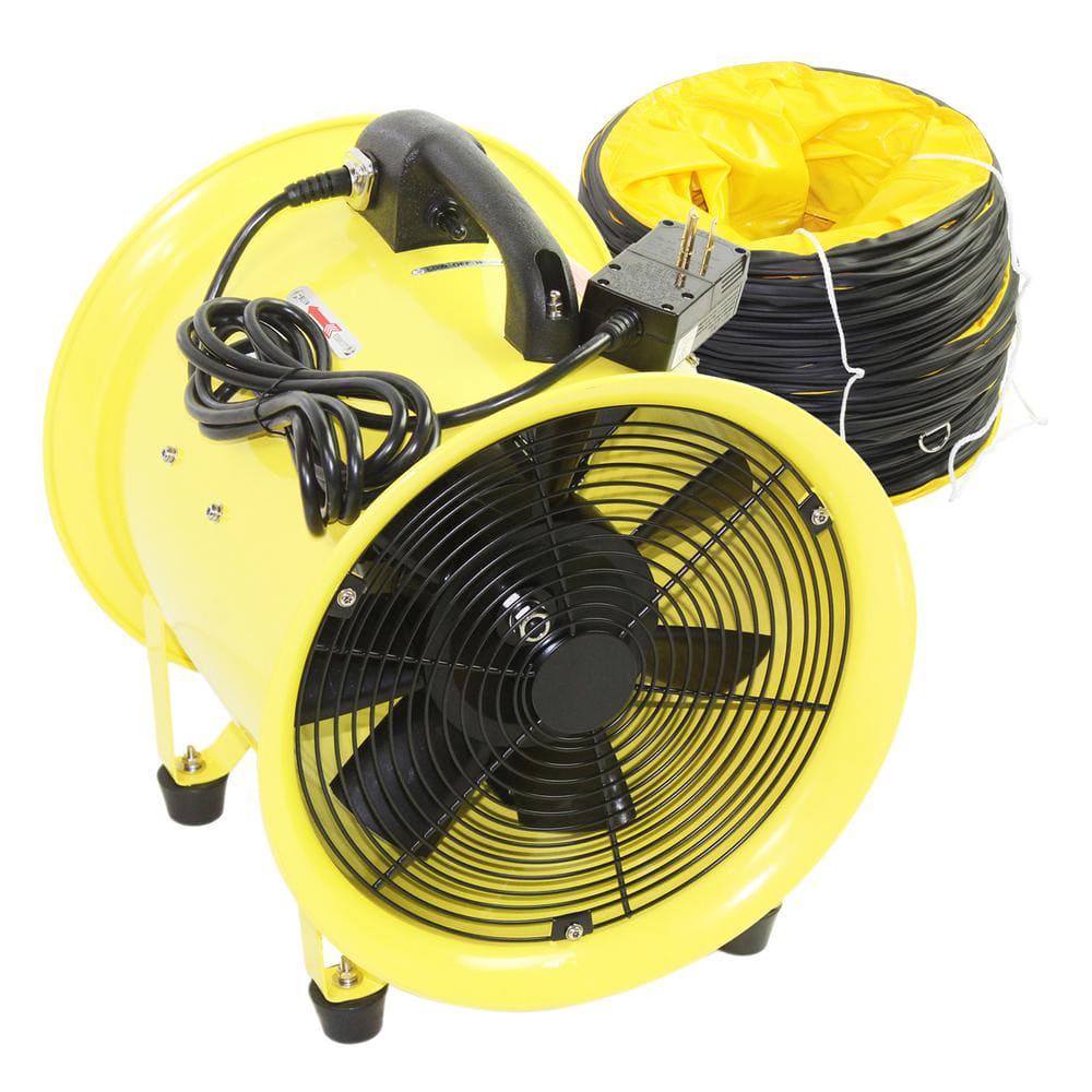 Maxx Air 12 in HighVelocity Portable Blower and Exhaust Fan with Hose