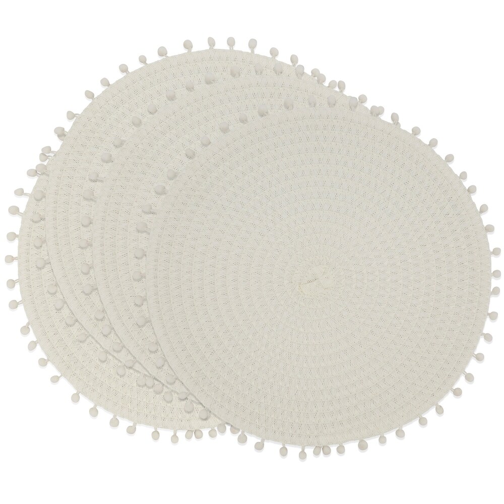 Pom Pom Design Placemats (Set of 4)