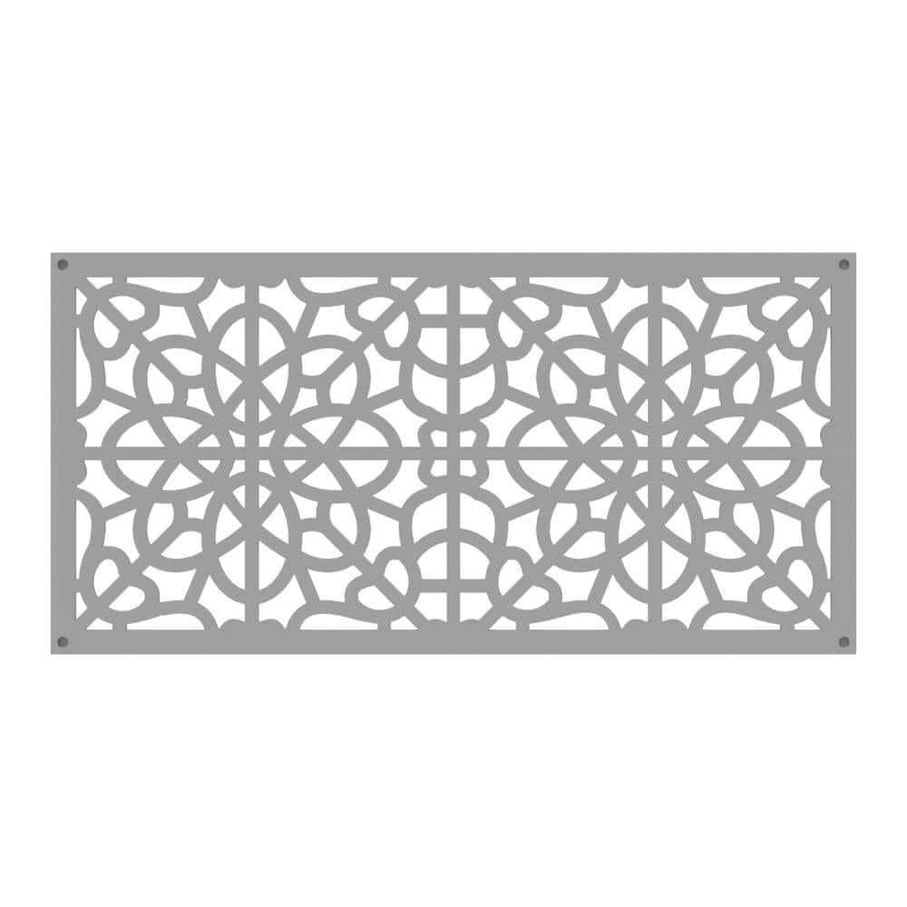 Barrette Outdoor Living 2 ft. x 4 ft. Fretwork Clay Polypropylene Decorative Screen Panel 73004787