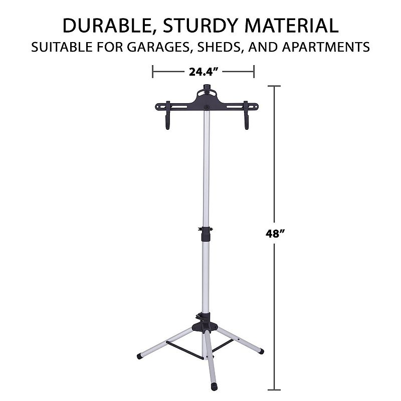 RaxGo Freestanding and Foldable Design， Adjustable Bike Storage Rack