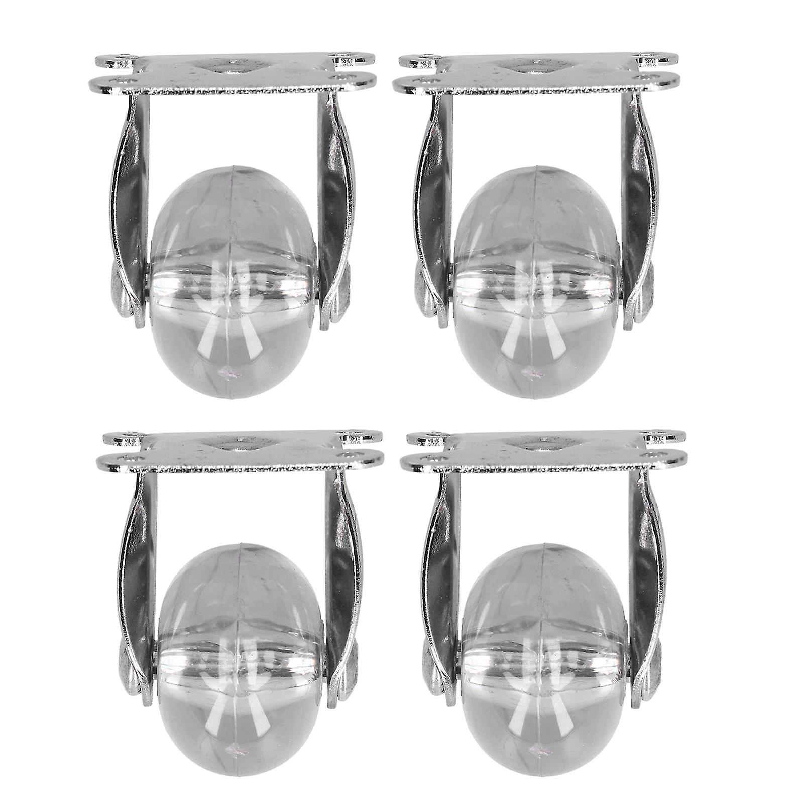 4pcs Industrial Casters Set Heavy Duty Caster Wheels Transparent Rolling Casters Accessory