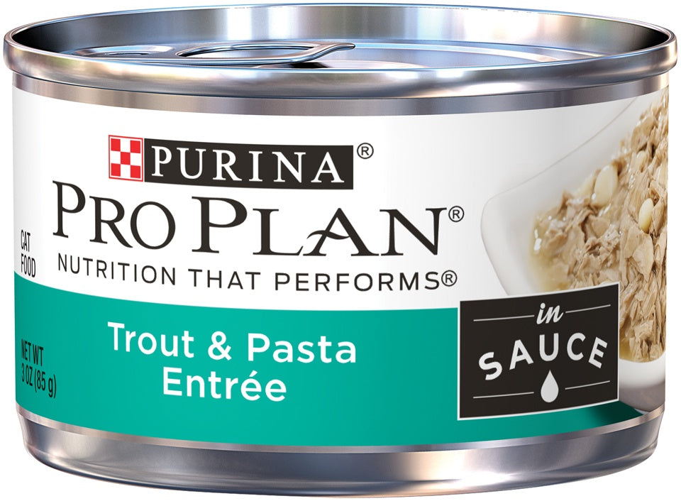 Purina Pro Plan Savor Adult Trout  Pasta Entree in Sauce Canned Cat F