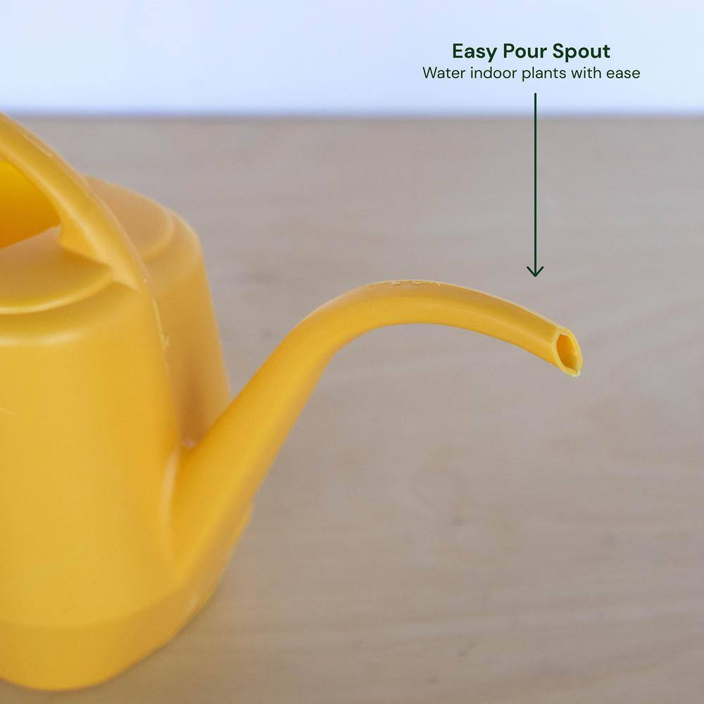 Bloem Aqua Rite 0.4 Gal. (56 fl. oz.) Earthy Yellow Watering Can AW21-23