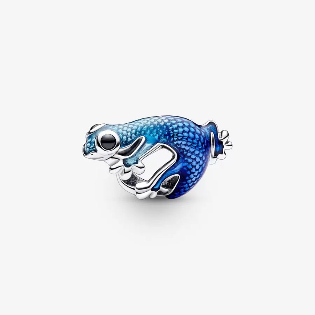 PANDORA  Metallic Blue Gecko Charm