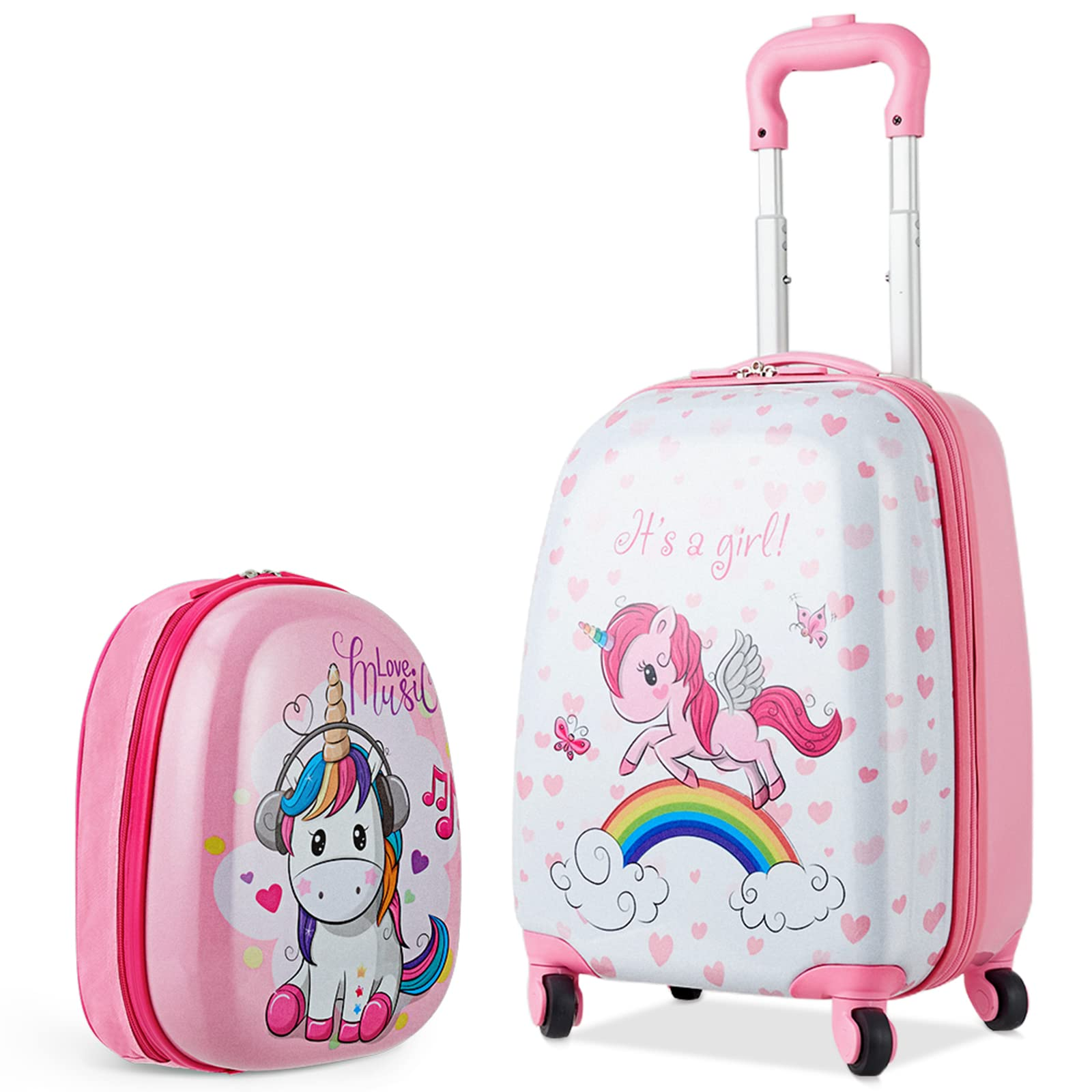 BABY JOY 2 PC Kids Luggage, 16