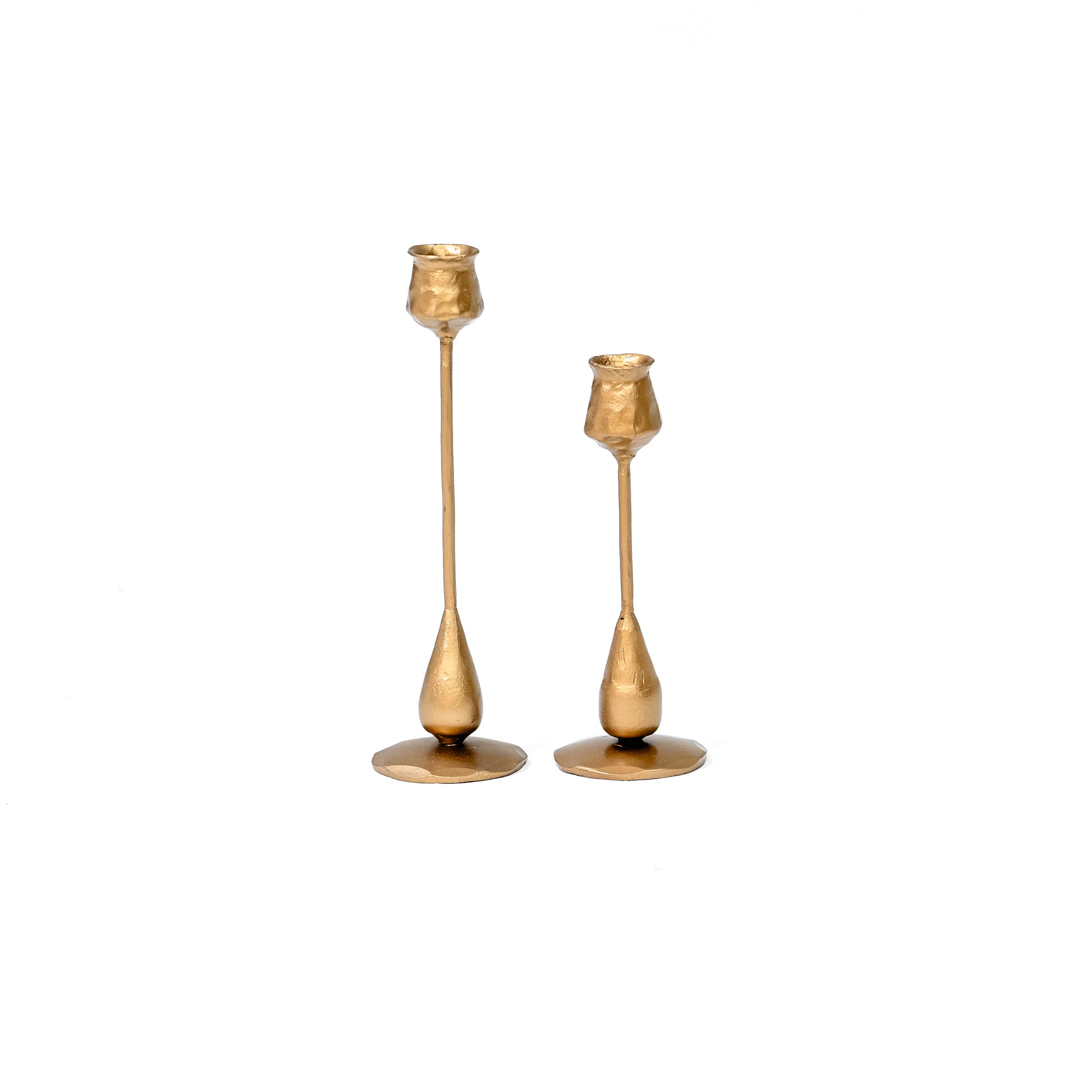 Bella Hand Foraged Iron Taper Candle Holders