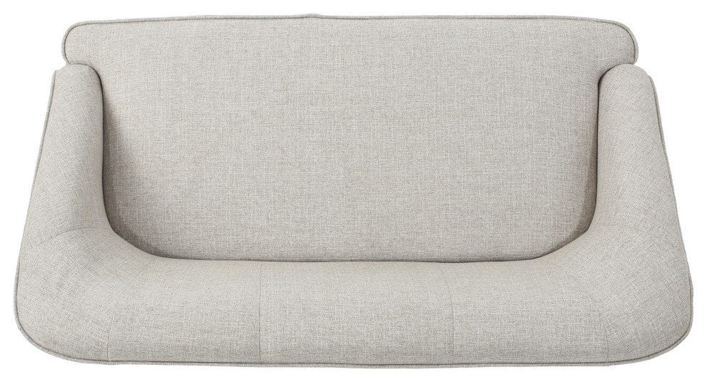 GDF Studio Jasper Mid Century Modern Fabric Loveseat   Transitional   Loveseats   by GDFStudio  Houzz