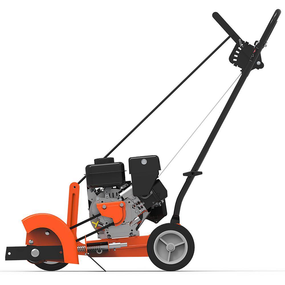 YARD FORCE YF7302 9 in. 79 cc Gas Powered 4-Stroke Walk Behind Landscape Edger with Extra Blade Included