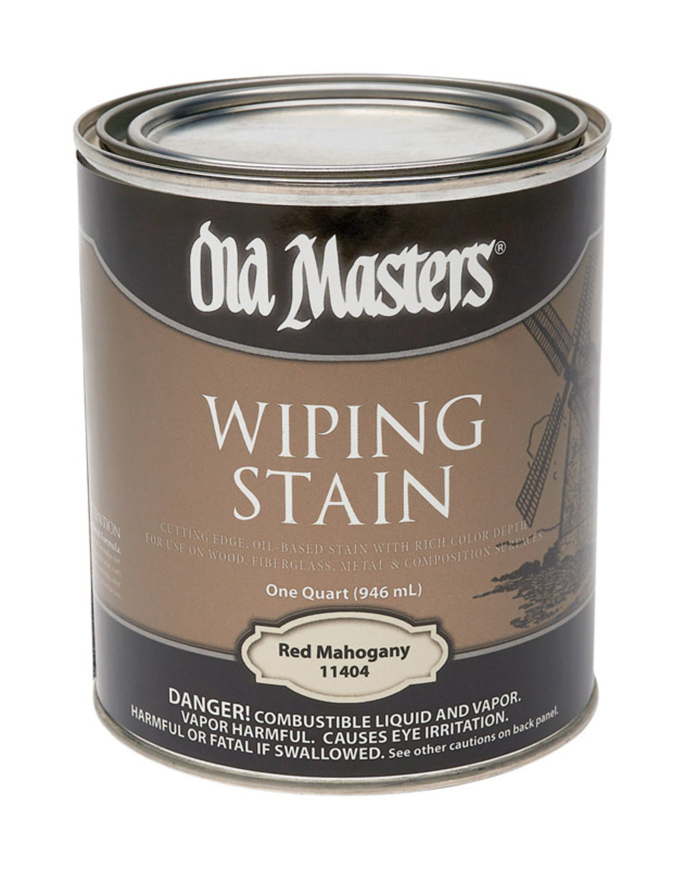 WIPE STAIN RED MAHG 1QT