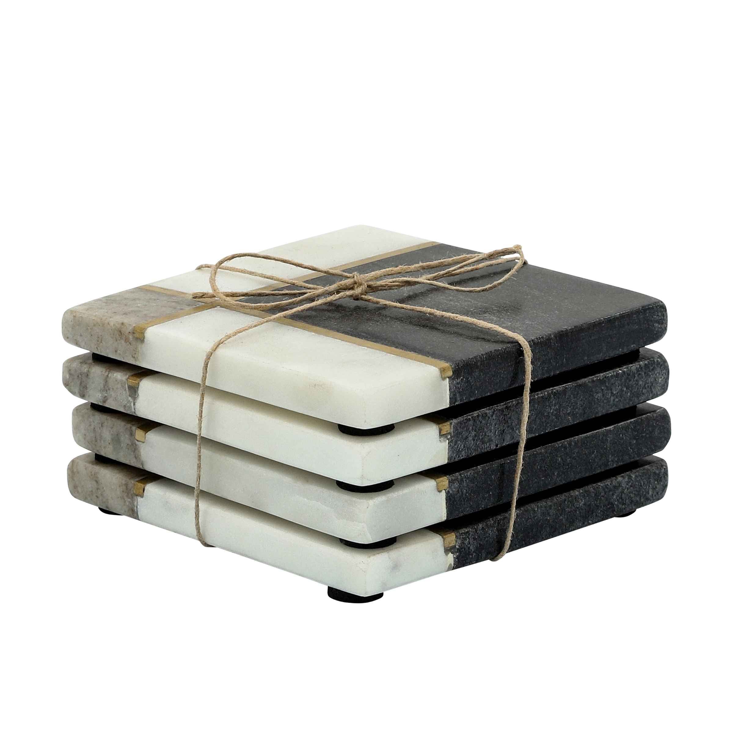 Set Of 4 Marble Coasters 16482-02