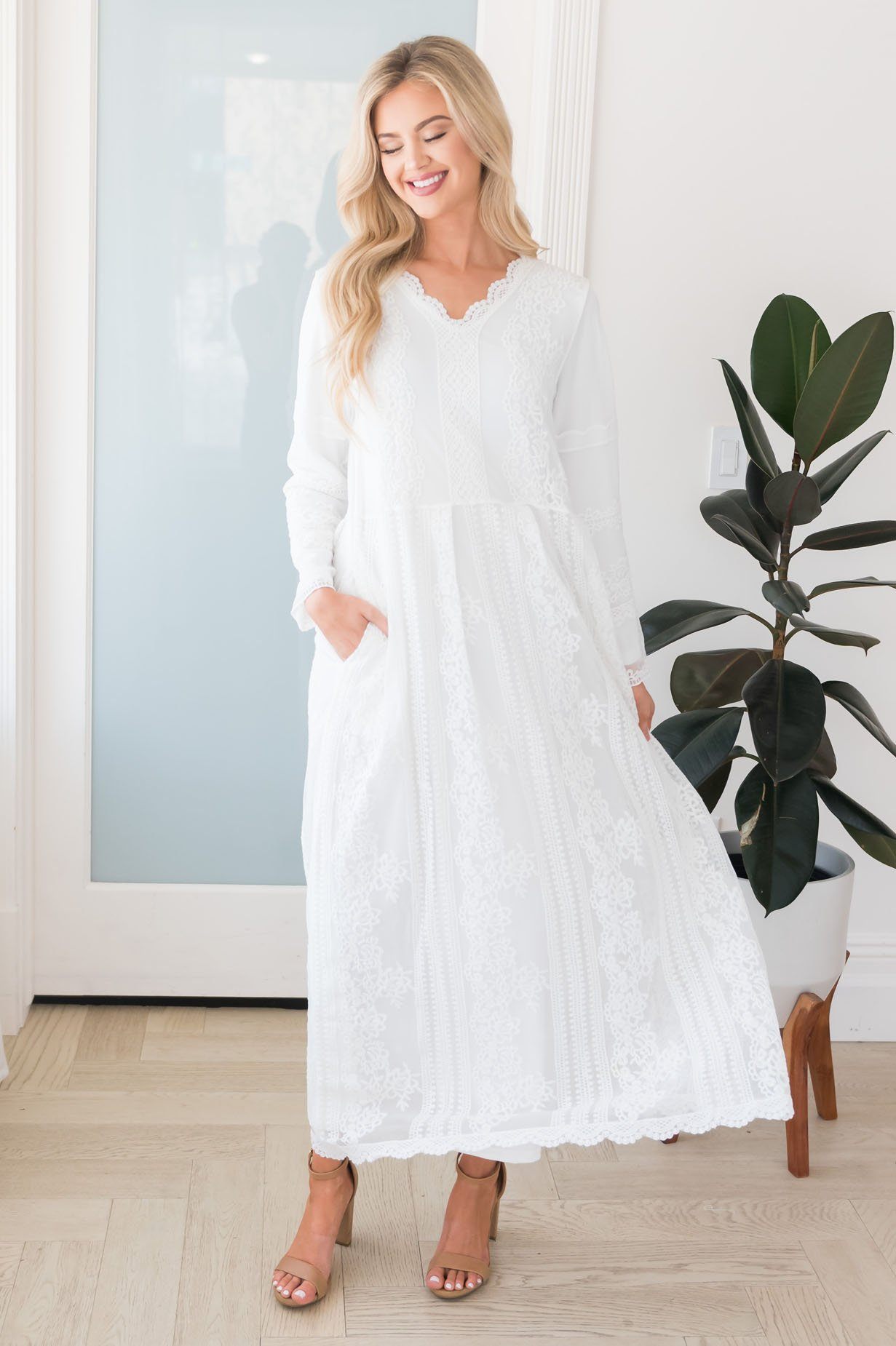 The Ariana Modest Temple Dress