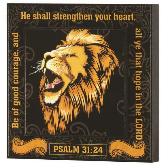 Dicksons SPLK66 805 Stacked Wall Plaque Lion Psalm...