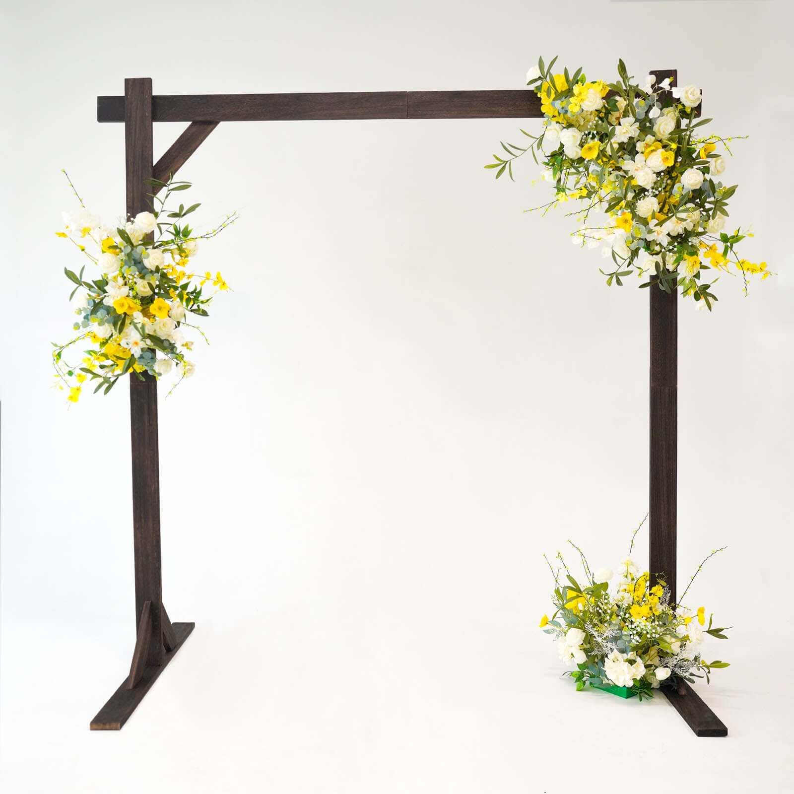 Heavy Duty Wooden Square Frame Wedding Ceremony Backdrop Stand 7ft