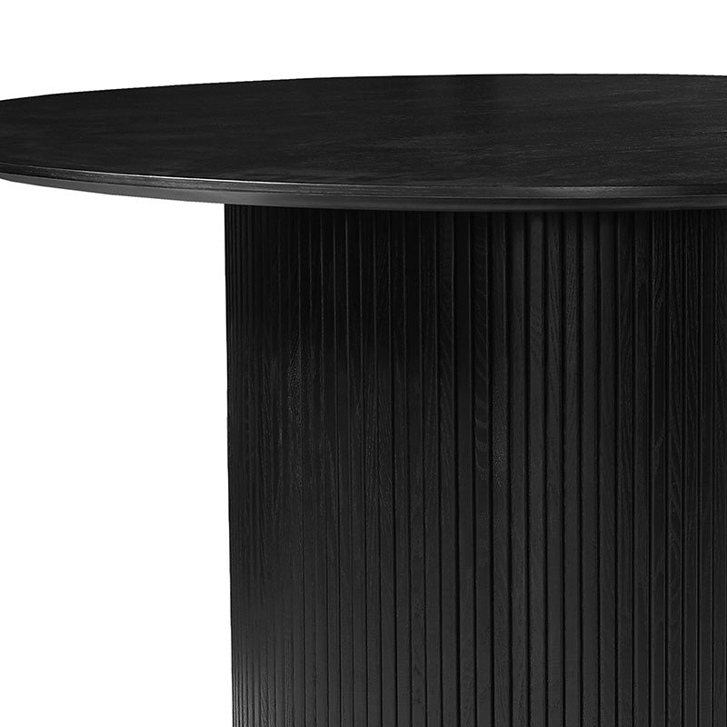 KENZI Round Dining Table  120cm - Black