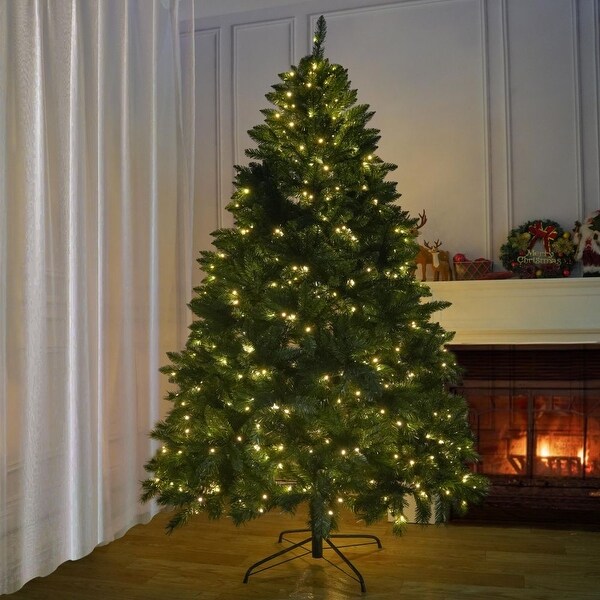 Modern PVC Artificial Unlit Christmas Tree with Stand