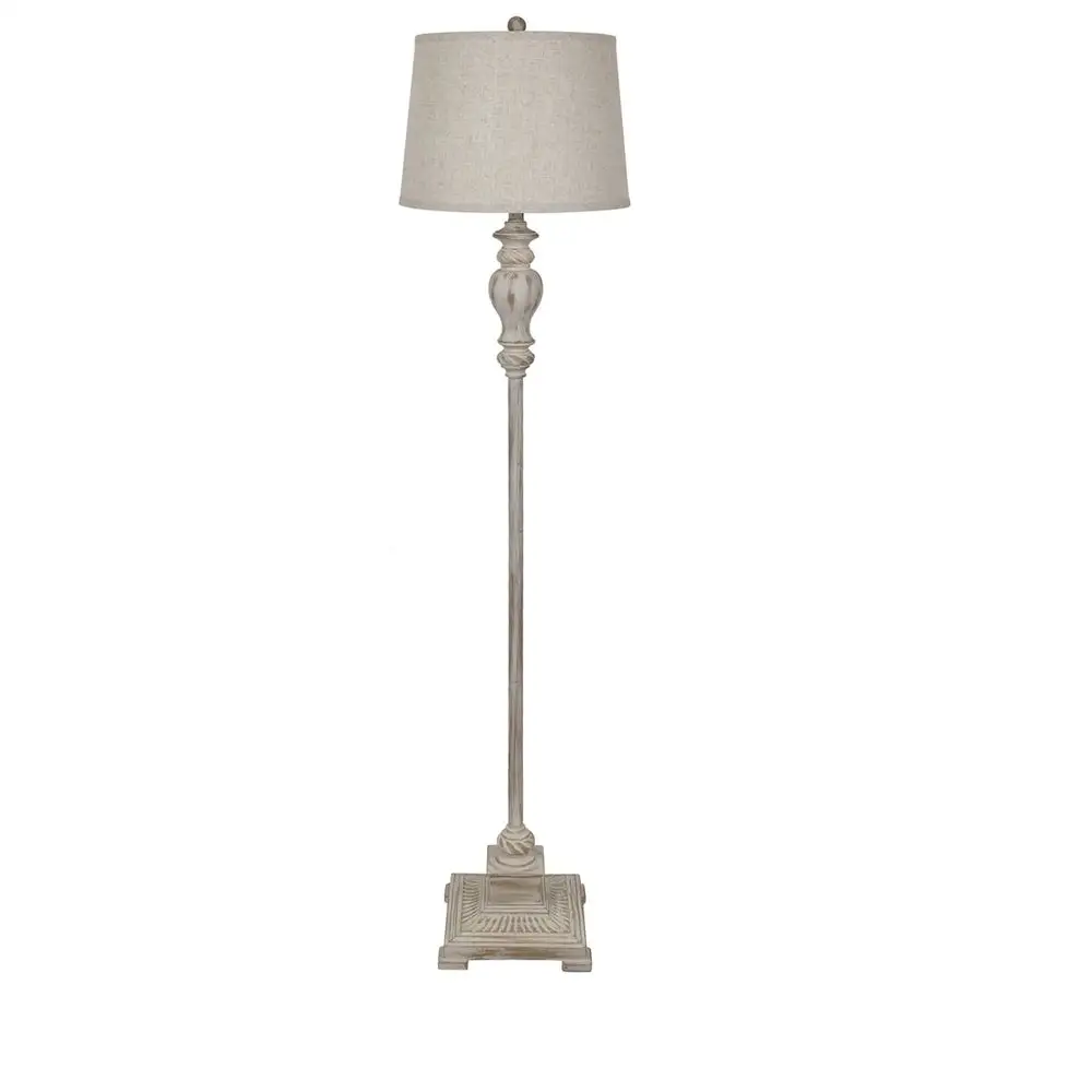 Ollerton Brown 62.5-inch Tapered Drum Floor Lamp