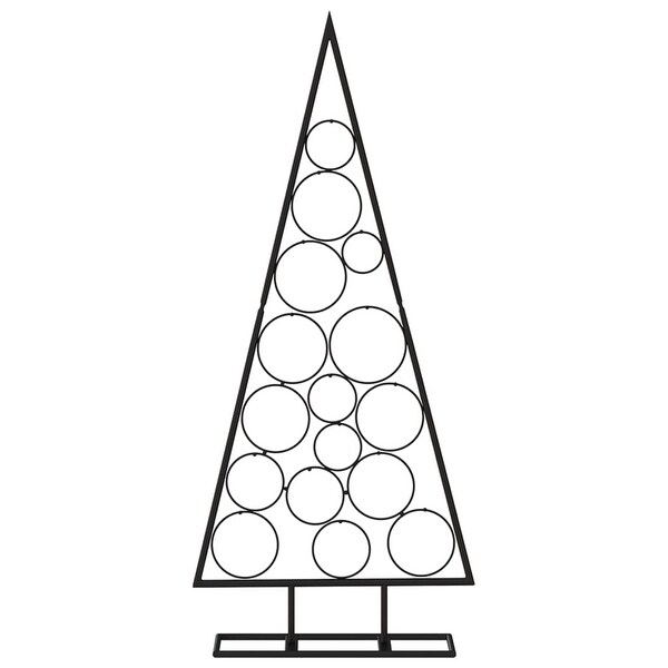 vidaXL Metal Christmas Tree for Decoration Black