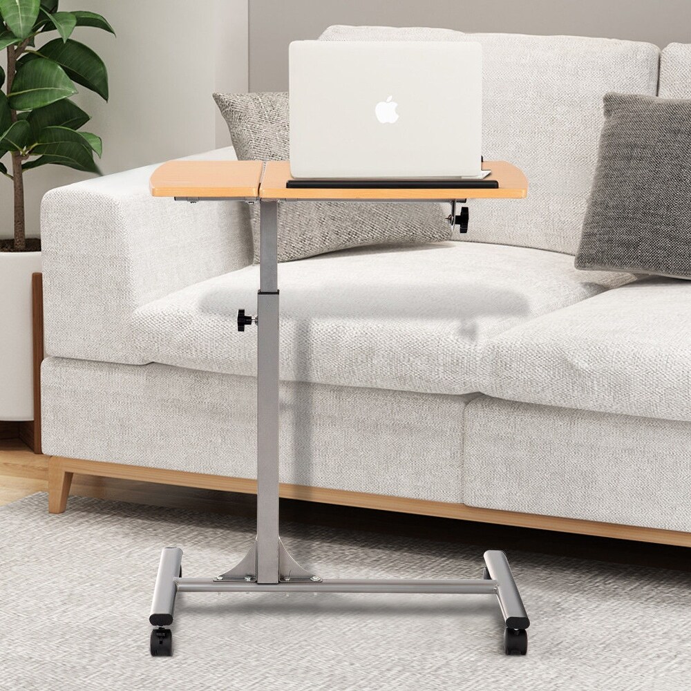 Costway Adjustable Laptop Notebook Desk Table Stand Holder Swivel Home   24.5''x18''x37.5''