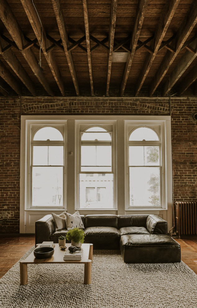 Post Coffee Table   Transitional   Coffee Tables   by HedgeApple  Houzz