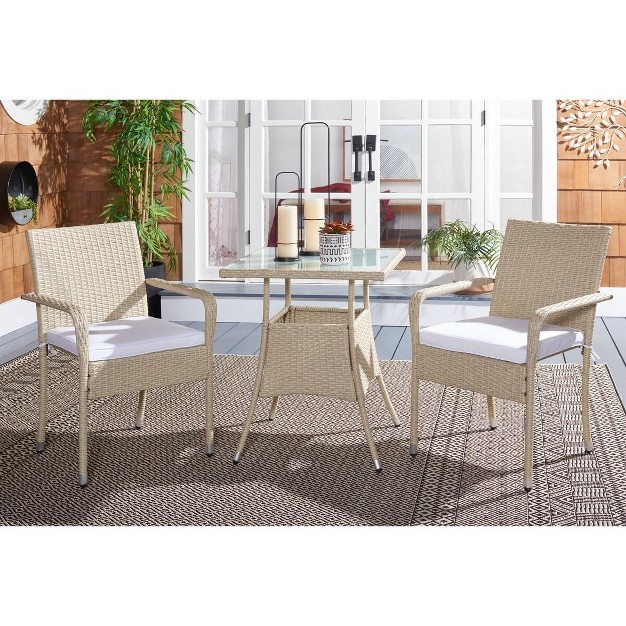 Laban Patio Outdoor Bistro Set Safavieh