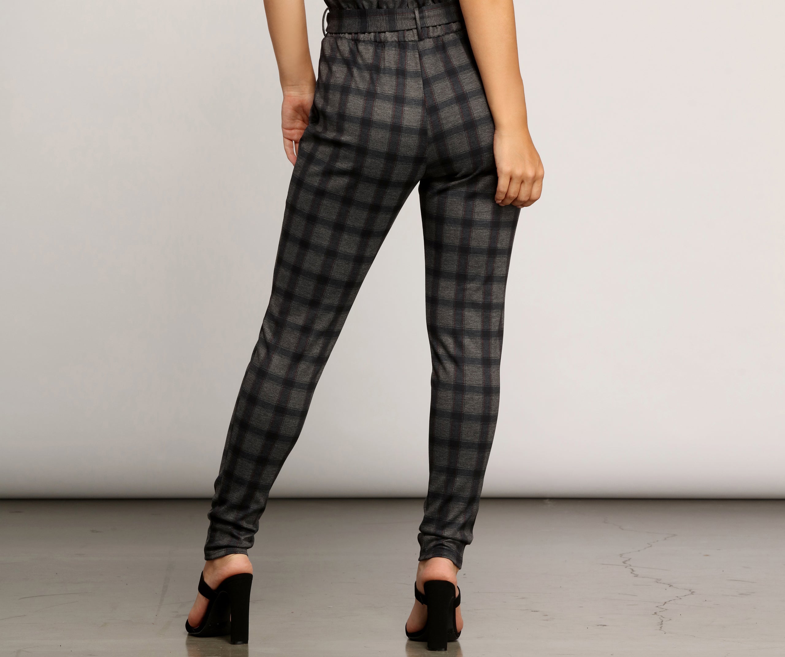 Mad For Plaid Paperbag Pants