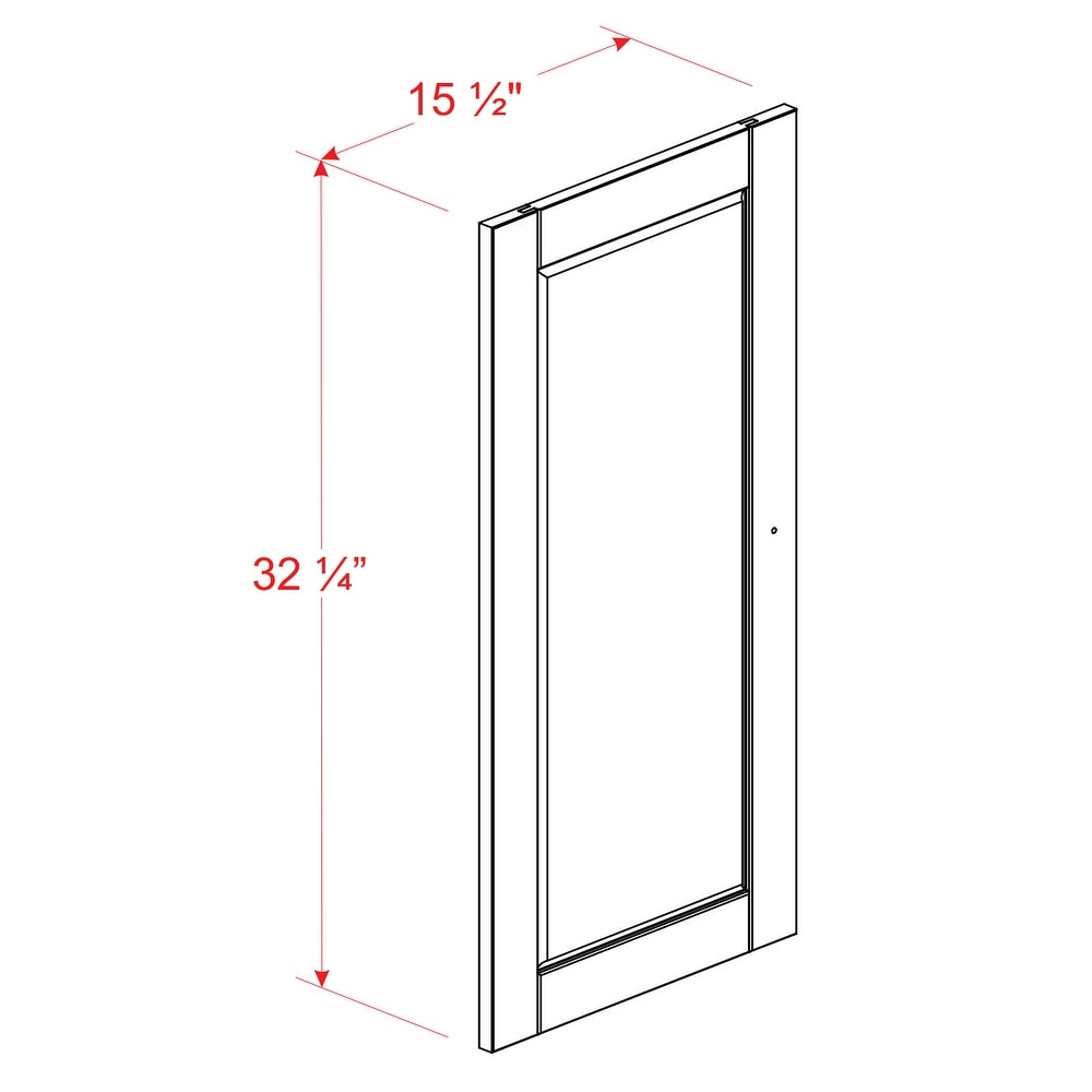 Palace Imports 100% Solid Wood Modular Kitchen Pantry Door Kit