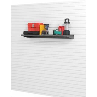 Gladiator Premier Series 12 in. x 48 in. Steel Garage Wall Shelving in Hammered Granite GAWA48SFRG