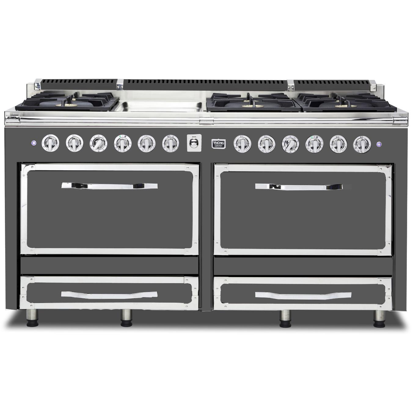 Viking 66-inch Freestanding Dual-Fuel Range with Convection Technology TVDR661-6GCS