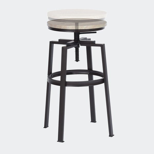 Set of 2 Swivel Adjustable Height Bar Stool