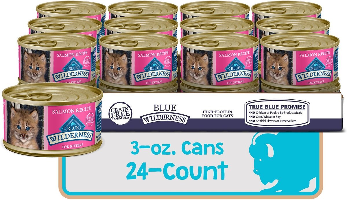 Blue Buffalo Wilderness Kitten Salmon Grain-Free Canned Cat Food