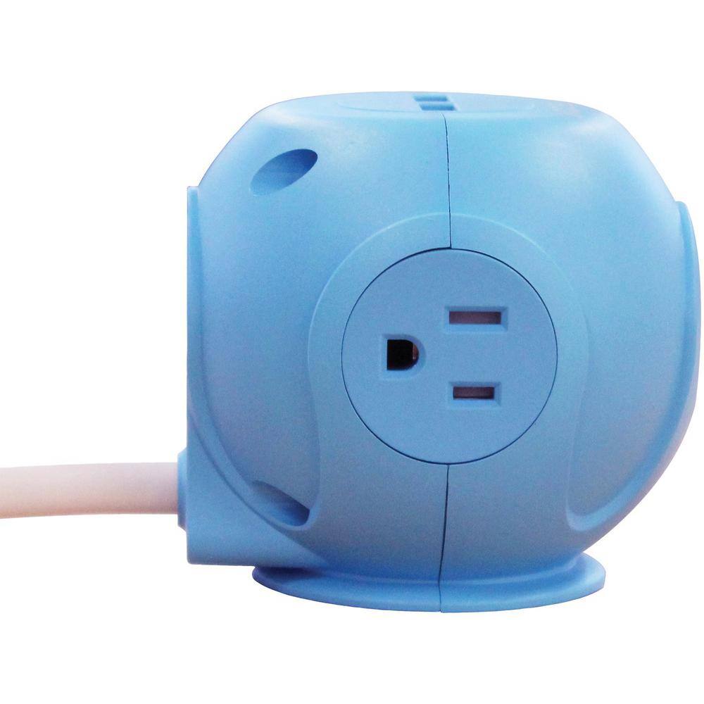 Accell Power Cutie 6 ft. 3-Outlet Surge Protector with USB Charging Ports D080B-049A