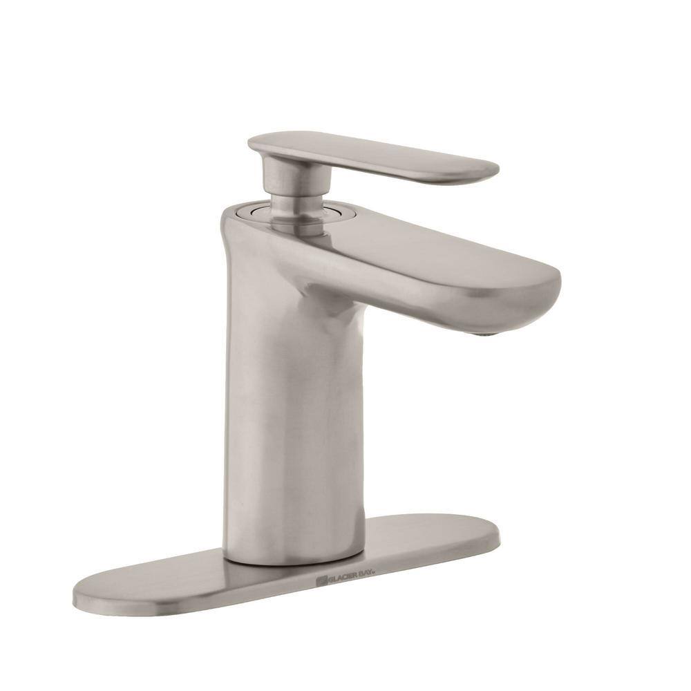 Glacier Bay Carmine Single Hole Single-Handle Bathroom Faucet in Brushed Nickel FS6AC071BNV