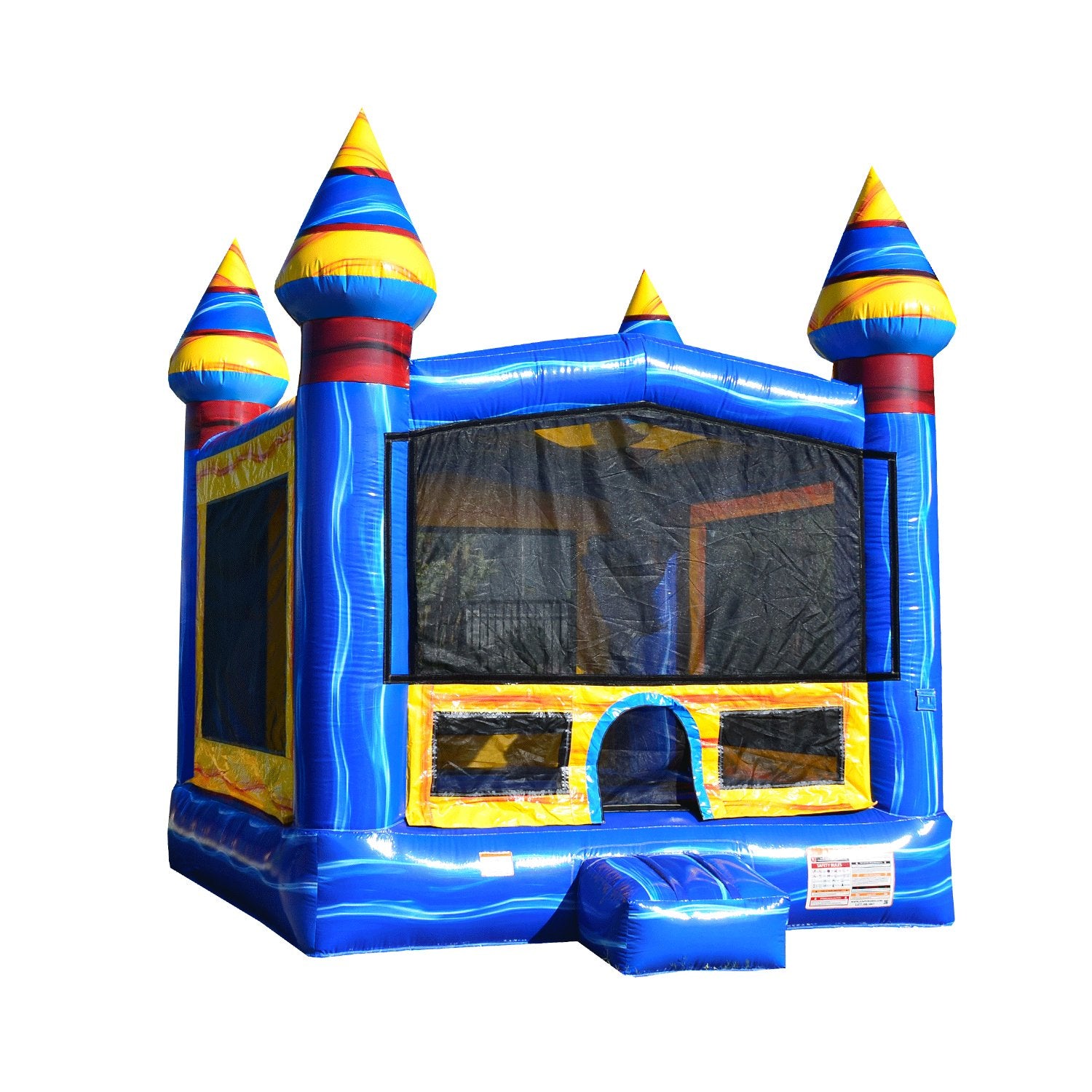 JumpOrange Melting Arctic Inflatable Bounce House Castle 13' x 13' (with Blower), Commercial Grade, for Kids and Adults