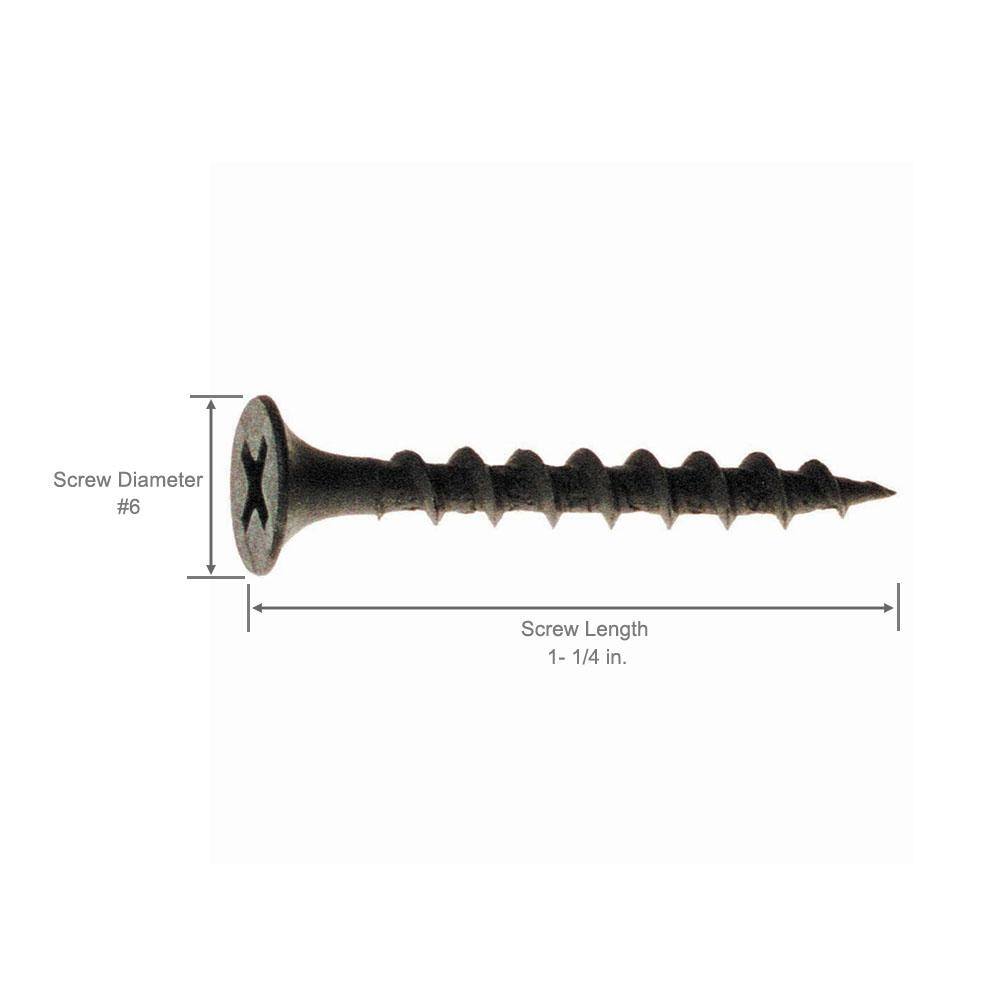 Pro-Twist #6 x 1-14 in. Phillips Bugle-Head Coarse Thread Drywall Screw (5 lbs.Pack) NCS1145