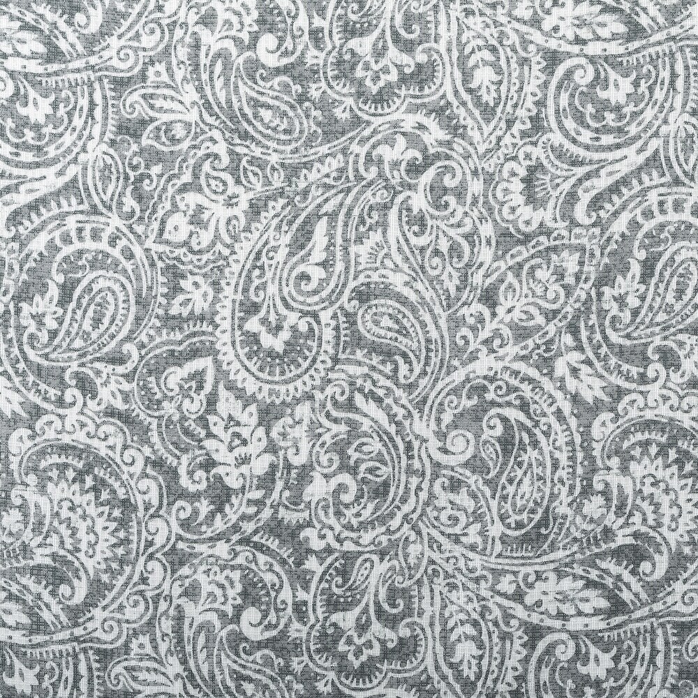 Archaeo Paisley Waffle Weave Cotton Blend Curtain  Single Panel