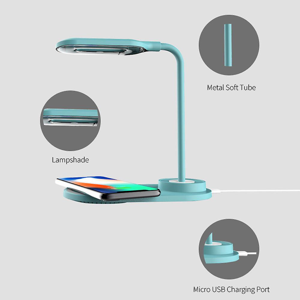 1 Desk Lamp 1 Charging Cable (1m/2a) 1 User Manual Blue