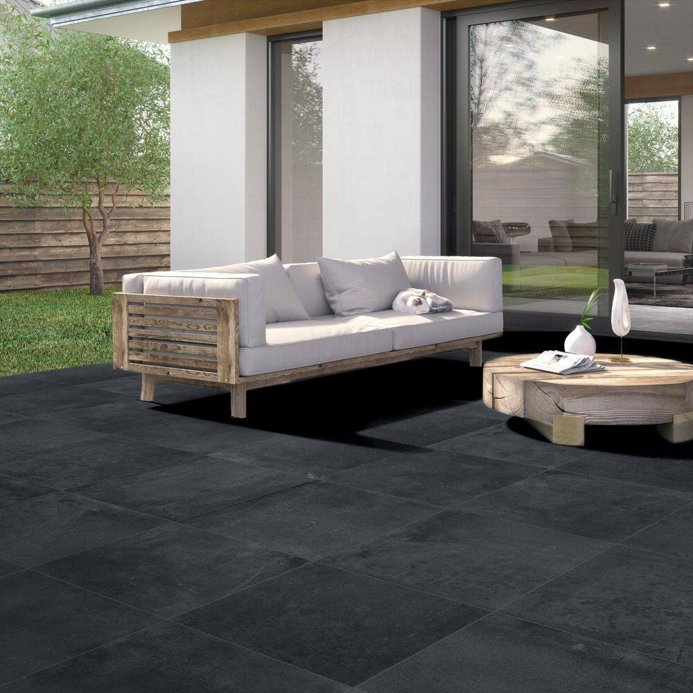 MSI Nolitan Carbon 24 in. x 24 in. Porcelain Paver Floor Tile (8 sq. ft.Case) LPAVNNOLCAR