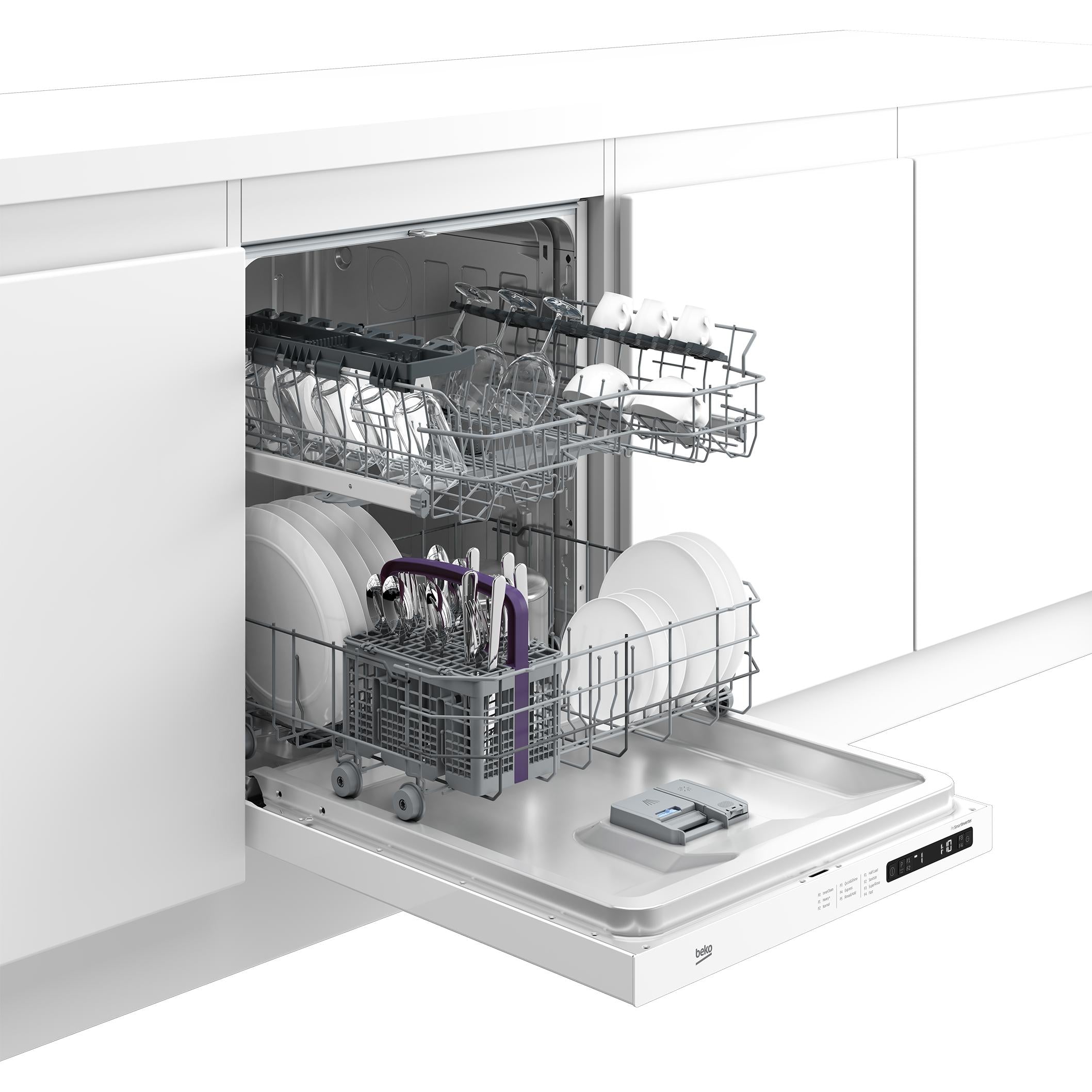 beko 24-inch Built-in Dishwasher with ProSmart Inverter Motor DDN25402W